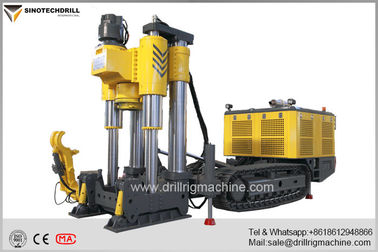 Yellow Engineering Drilling Rig 200m Raise Depth With High Efficiency Feed